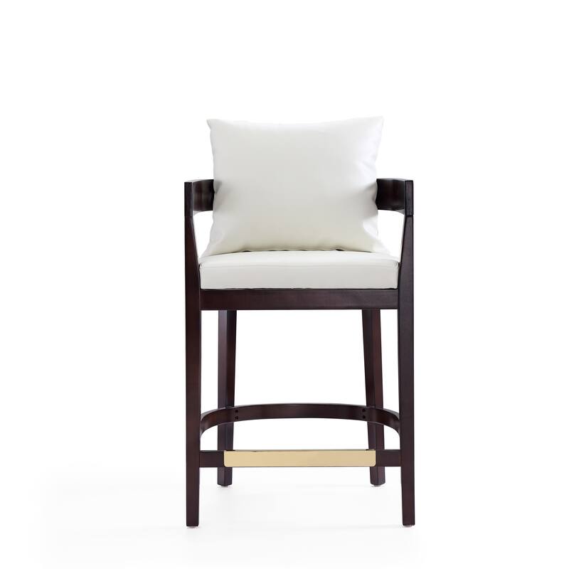 Ceets Sleek and Comfortable Ritz Counter Stool - Off-White Finish - Ivory