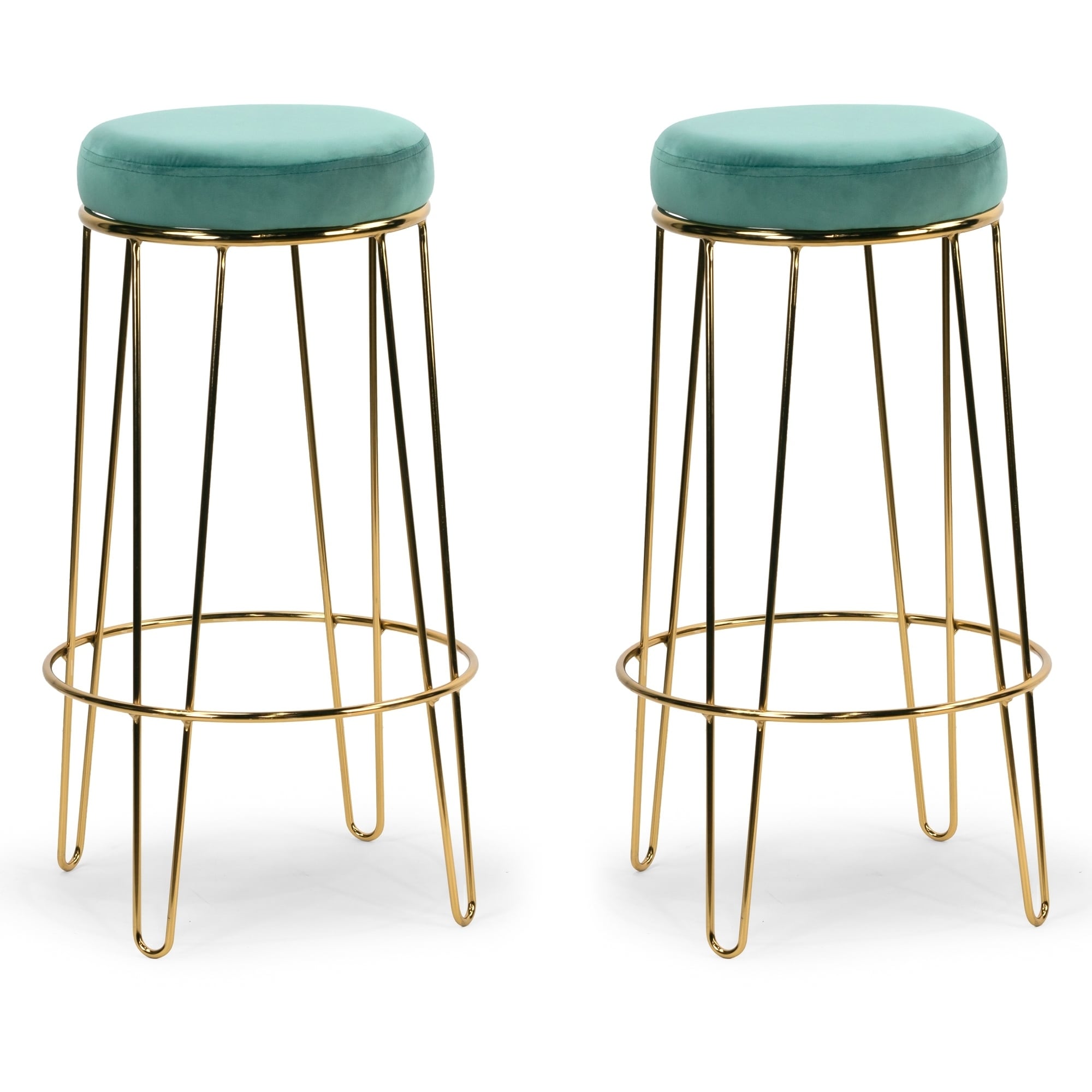 Teal velvet bar discount stools