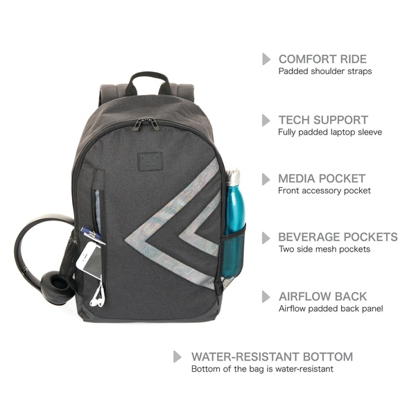 backpack with airflow back