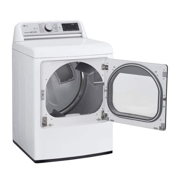 Lg Dlgx7801we 7 3 Cu Ft Smart Wi Fi Enabled Gas Dryer With Turbosteam White Overstock 29211951
