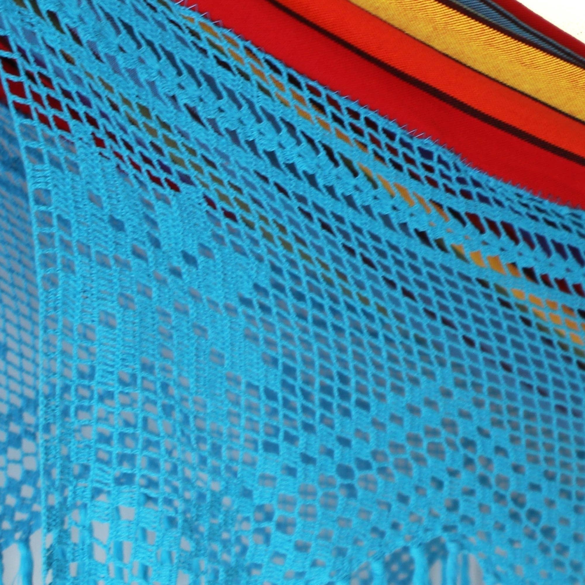 Double NOVICA Multicolor Rainbow Striped Cotton Fabric 2 Person Brazilian Hammock 'Brazilian Rainbow' Double NOVICA Multicolor Rainbow Striped Cotton Fabric 2 Person Brazilian Hammock 'Brazilian Rainbow'