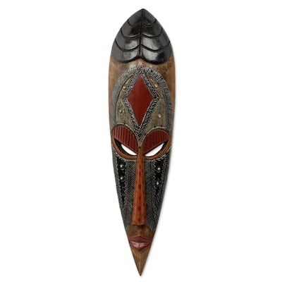 Handmade God S Work African Wood Mask (Ghana)