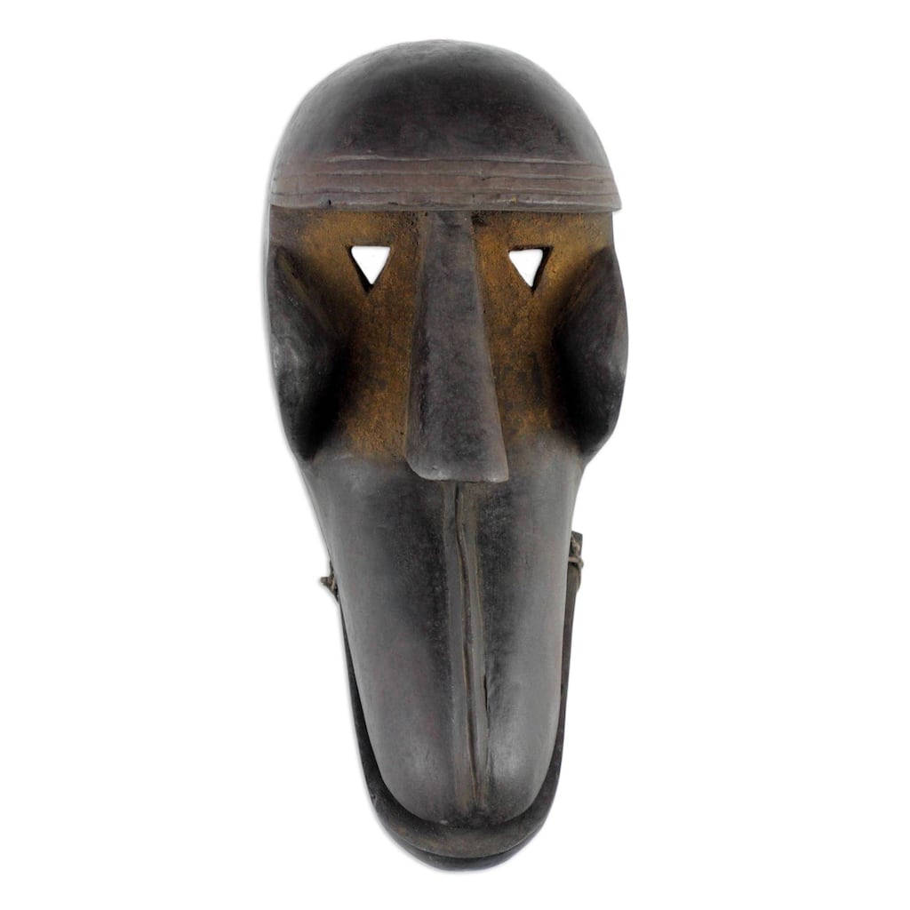 Handmade Great Monkey Spirit Burkina Faso African Wood Mask (Ghana)