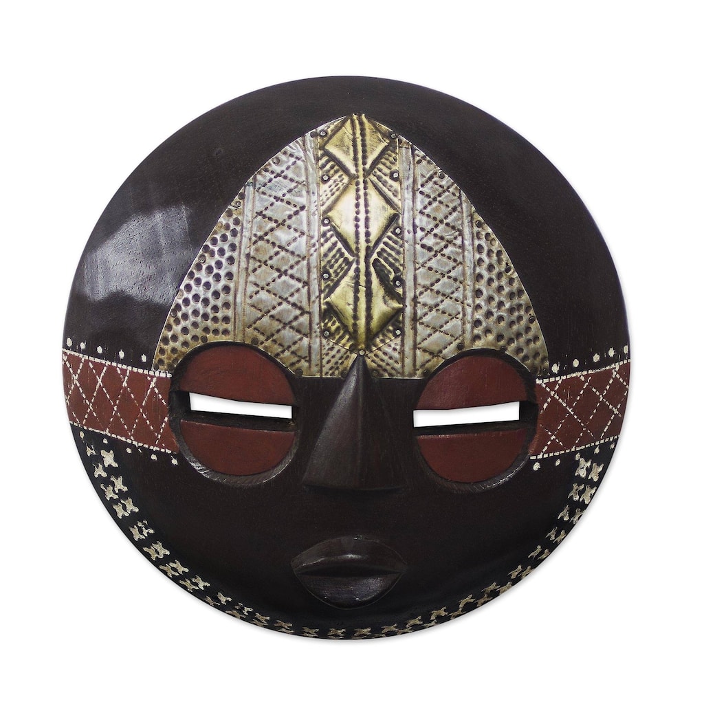 Handmade Elikem Child African Wood Mask (Ghana)