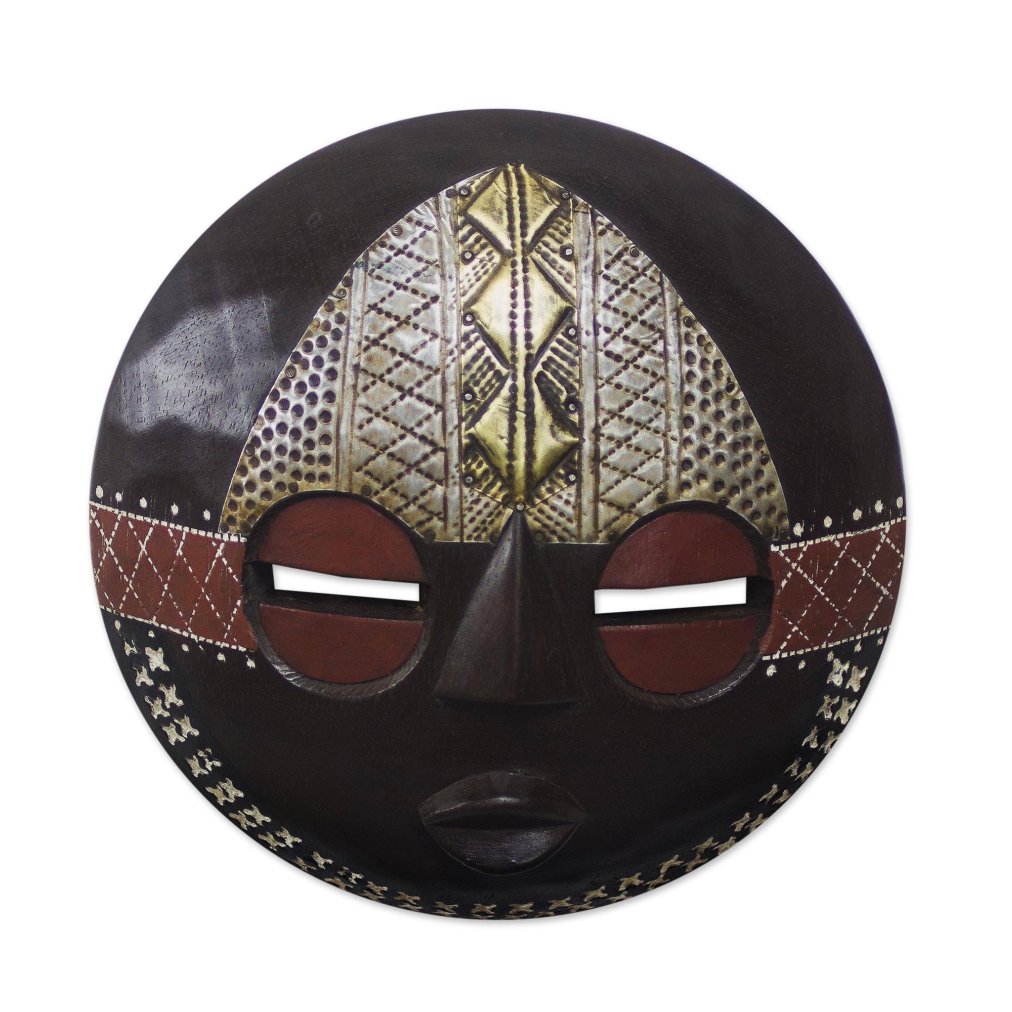Handmade Elikem Child African Wood Mask (Ghana)