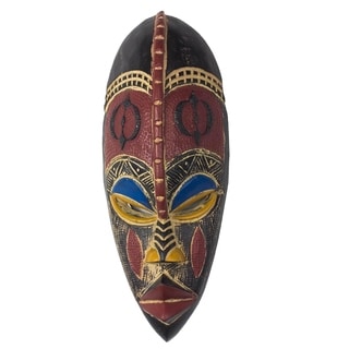 Handmade Sankin Kal African Wood Mask (Ghana) - Bed Bath & Beyond ...