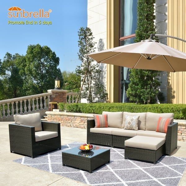 Shop Ovios Patio Furniture Set Big Size Sunbrella Outdoor