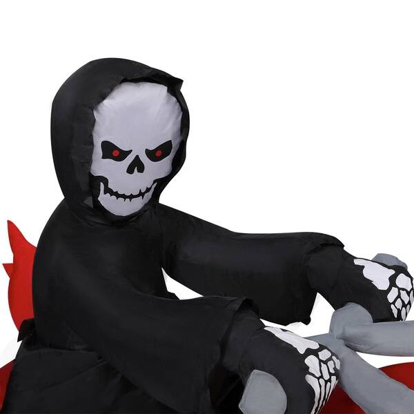 Shop Kinbor 6 Ft Halloween Inflatable Blow Up Skeletons Ghost