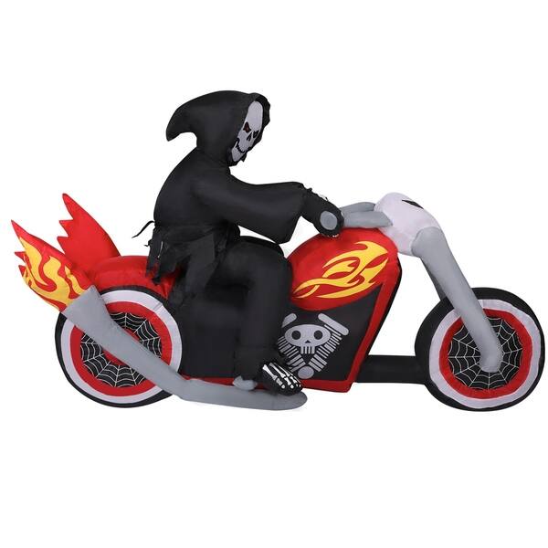 Shop Kinbor 6 Ft Halloween Inflatable Blow Up Skeletons Ghost