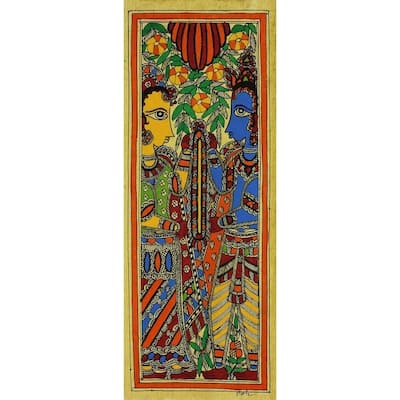Handmade Rama and Sita Painting (India)