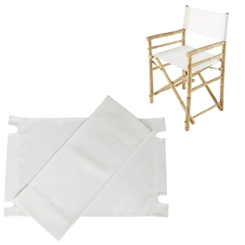 Canvas For Bamboo Director Chair - Set of 2 - White