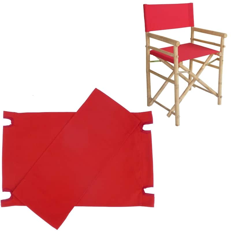 Canvas For Bamboo Director Chair - Set of 2 - Red
