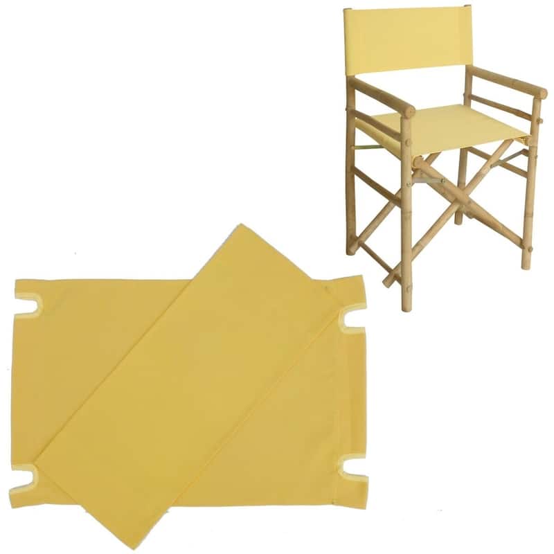 Canvas For Bamboo Director Chair - Set of 2 - Yellow