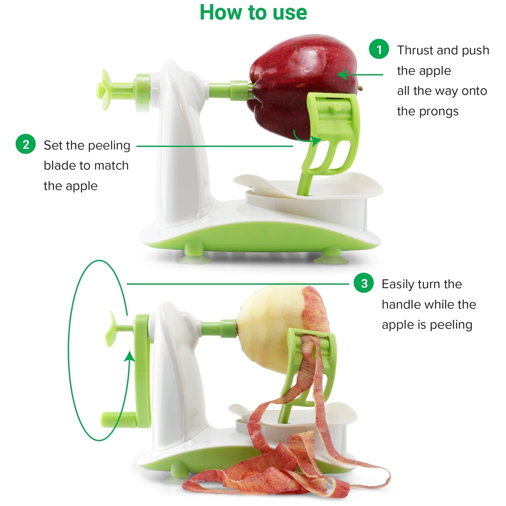 Stainless Steel Apple Corer Tool A Small Multifunctional Apple Corer and Peeler With Peeling and Core Removal Functions Which can Easily Remove Fruit Peels and is Easy to Clean