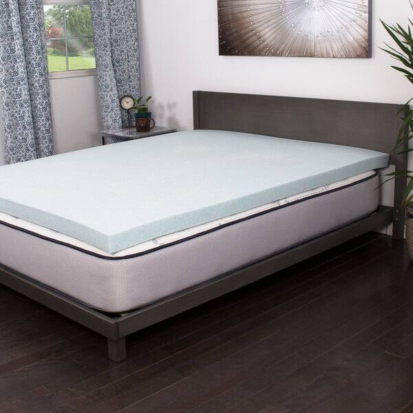 NuForm 3inch Gel Memory Foam Topper Twin XL Size (As Is Item) Bed