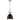 Watson 1-Light Pendant Fixture Polished Nickel Finish with Matte Black Shade