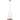 Arabel 1-Light Mini Pendant Fixture Brushed Nickel and Nutmeg Wood Finish with Clear Seeded Glass