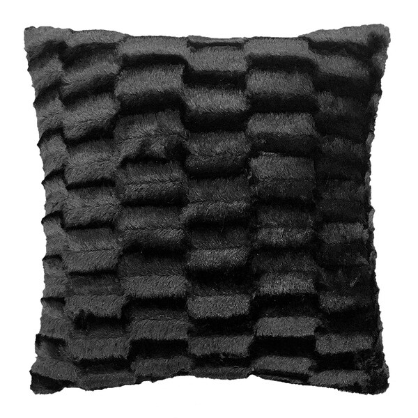 Black fur pillow outlet covers