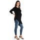 preview thumbnail 4 of 4, 24seven Comfort Apparel Three Quarter Sleeve Maternity Tunic Top