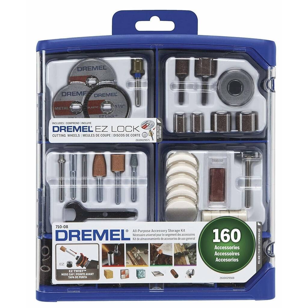 Dremel 710-08 All-Purpose Rotary Accessory Kit (160-Piece)