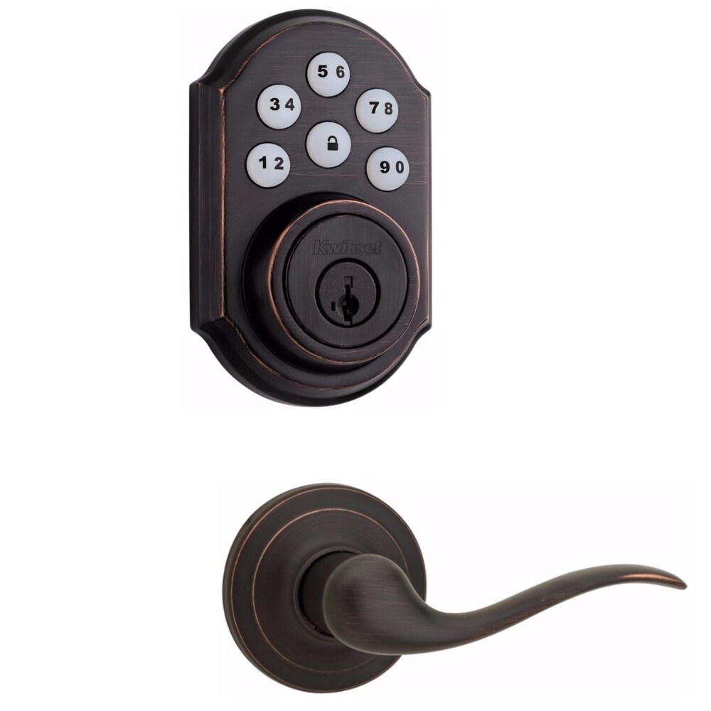 Shop Kwikset 910 Deadbolt Featuring Z Wave W Tustin Passage Lever