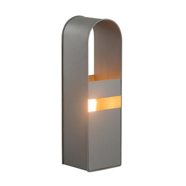 tall grey table lamp