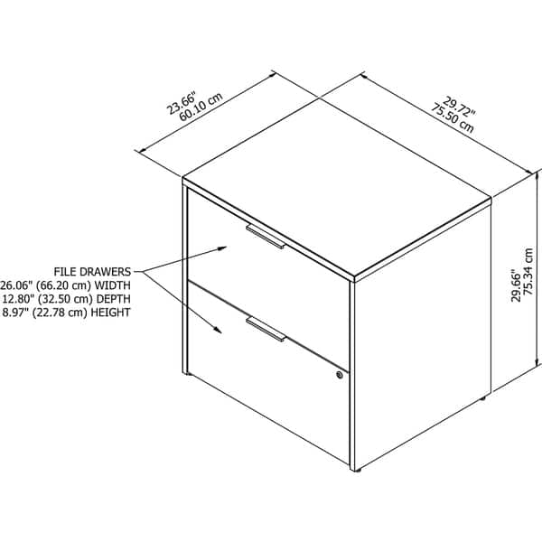 Shop Jamestown 2 Drawer Lateral File Cabinet By Bush Business