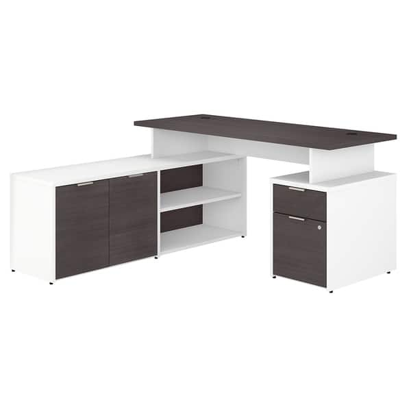 Shop Jamestown 60w L Shaped Desk With Drawers By Bush Business