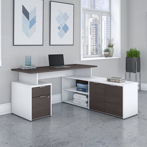 Shop Jamestown 60w L Shaped Desk With Drawers By Bush Business