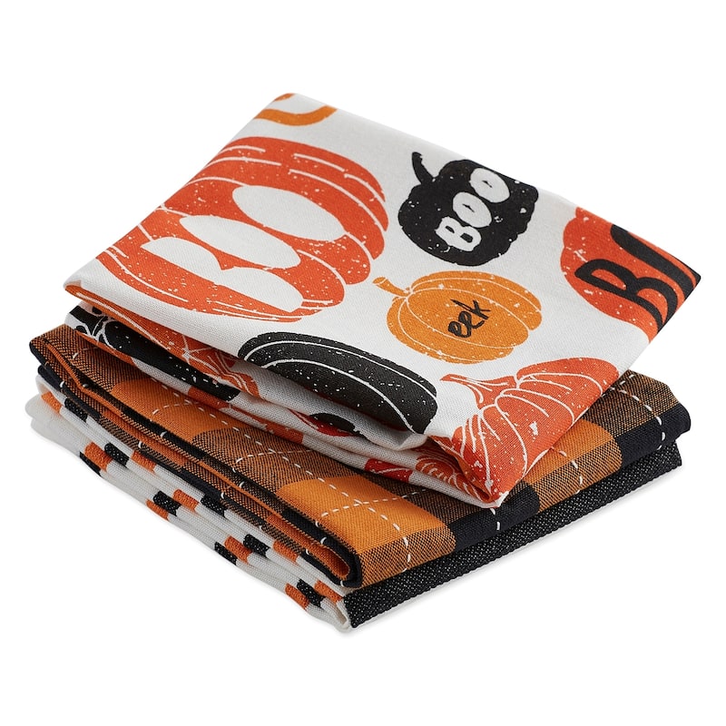 DII Halloween Embellished Dishtowel Set/3