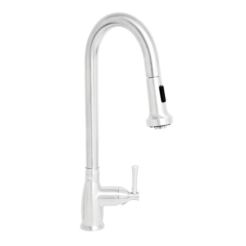 Whitehaus Collection Single-Hole Faucet with Pull Down Spray Head