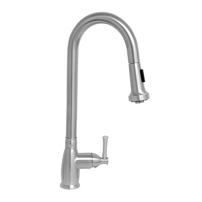 Whitehaus Collection Single-Hole Faucet with Pull Down Spray Head