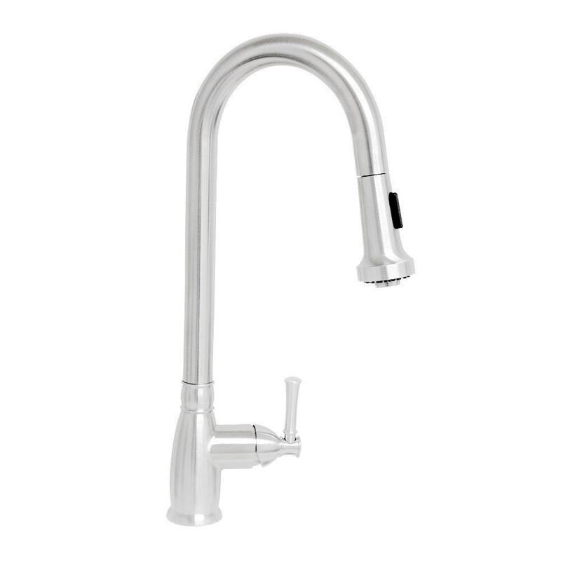 Whitehaus Collection Single-Hole Faucet with Pull Down Spray Head