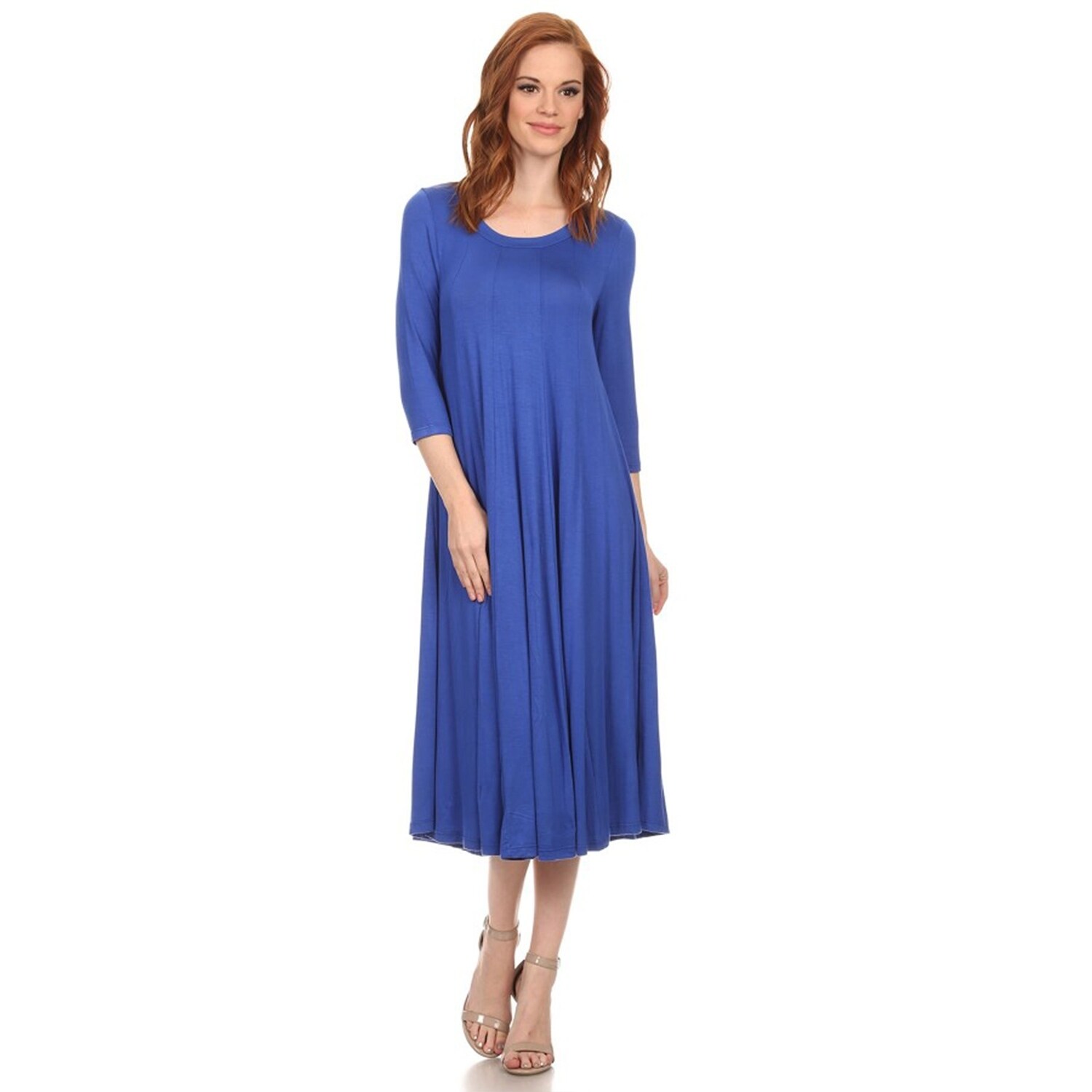 a line mid length dresses