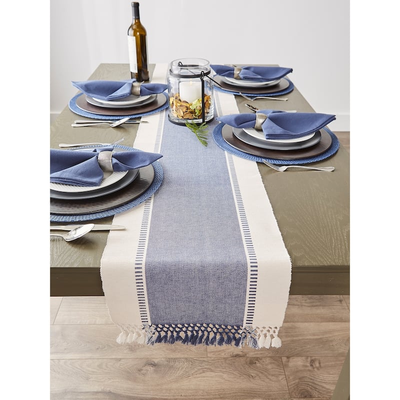 Porch & Den Cree Dobby Stripe Table Runner