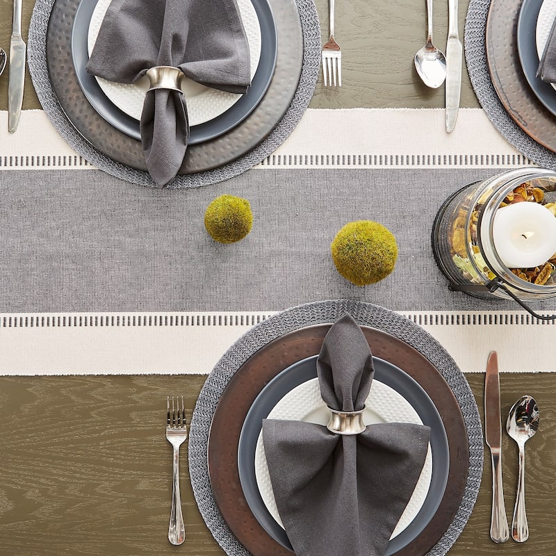 Porch & Den Cree Dobby Stripe Table Runner