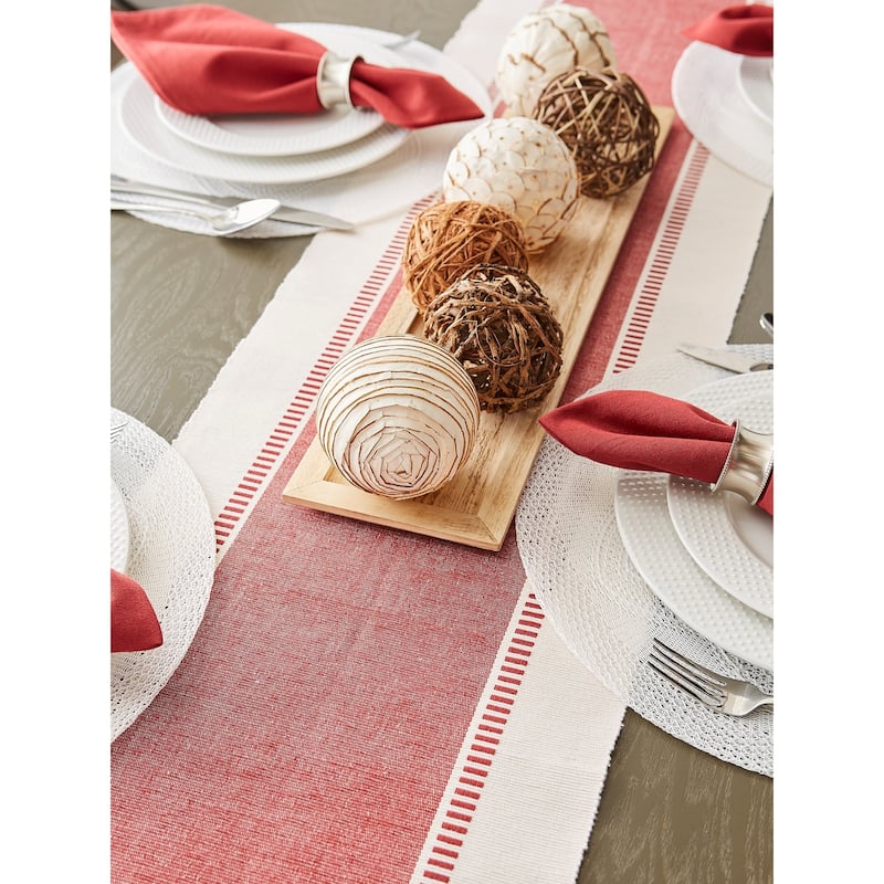 Porch & Den Cree Dobby Stripe Table Runner