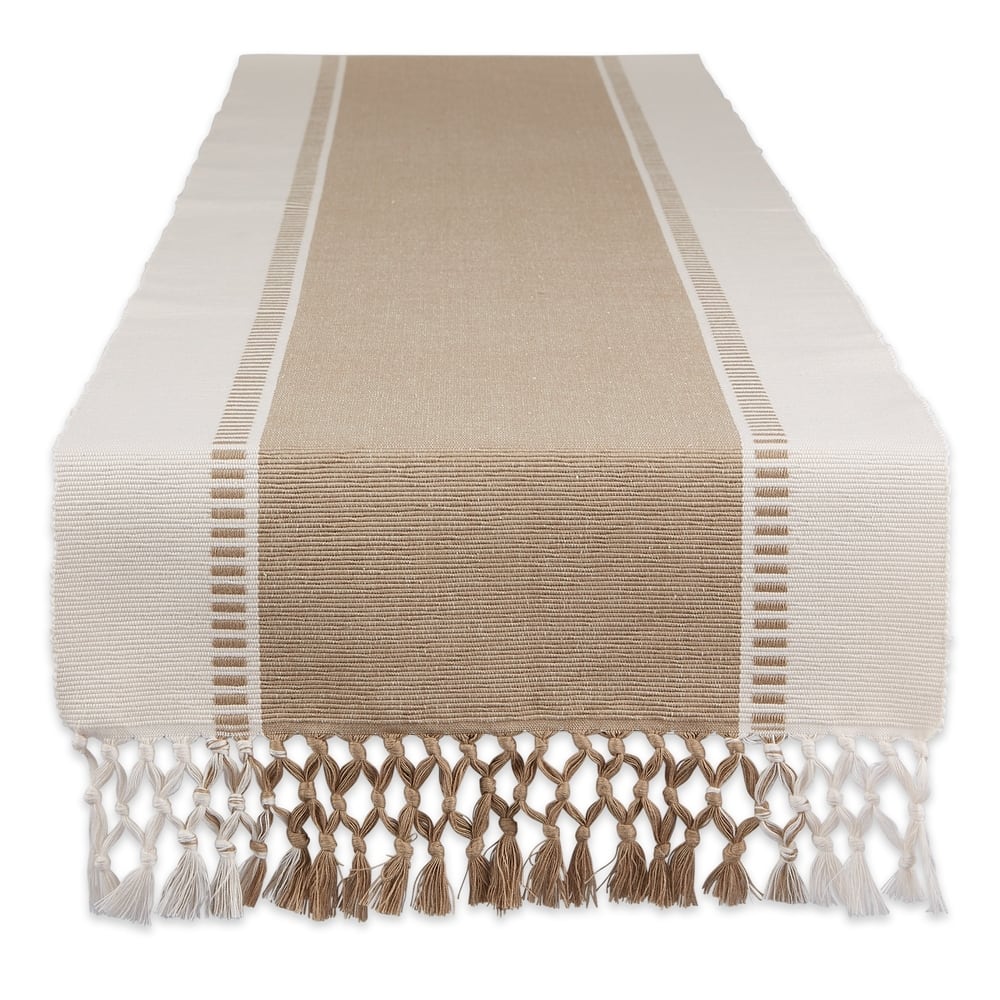 Porch & Den Cree Dobby Stripe Table Runner