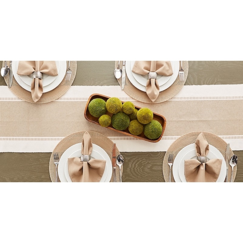 Porch & Den Cree Dobby Stripe Table Runner