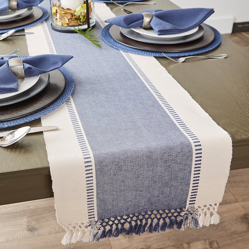 Porch & Den Cree Dobby Stripe Table Runner