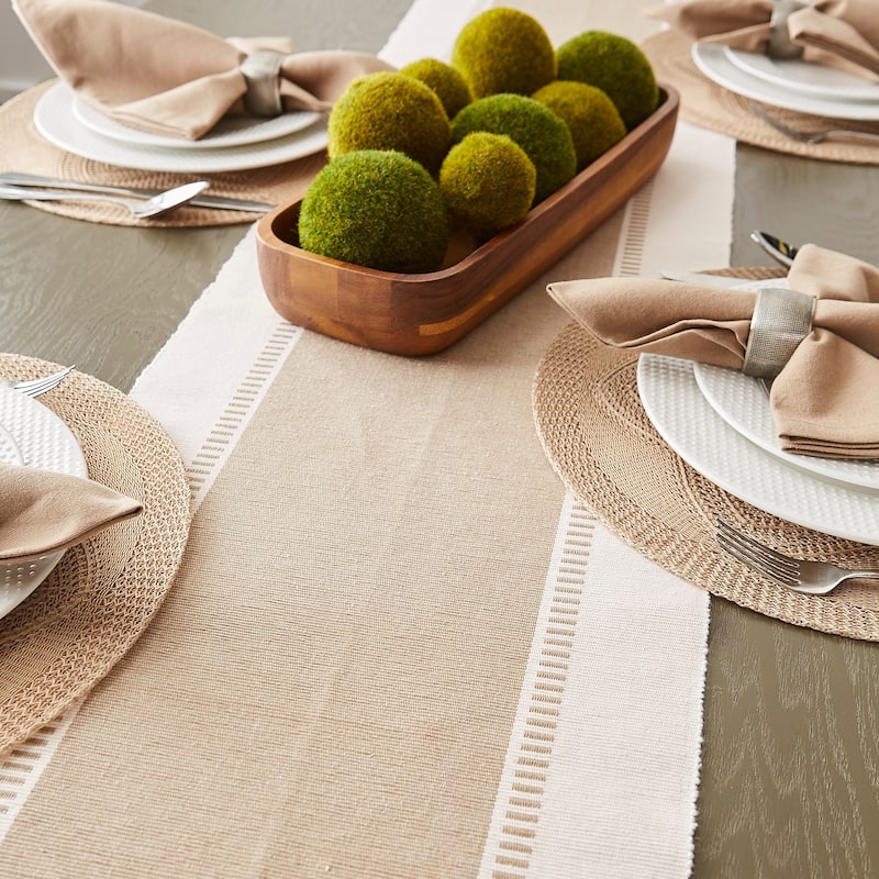 Porch & Den Cree Dobby Stripe Table Runner