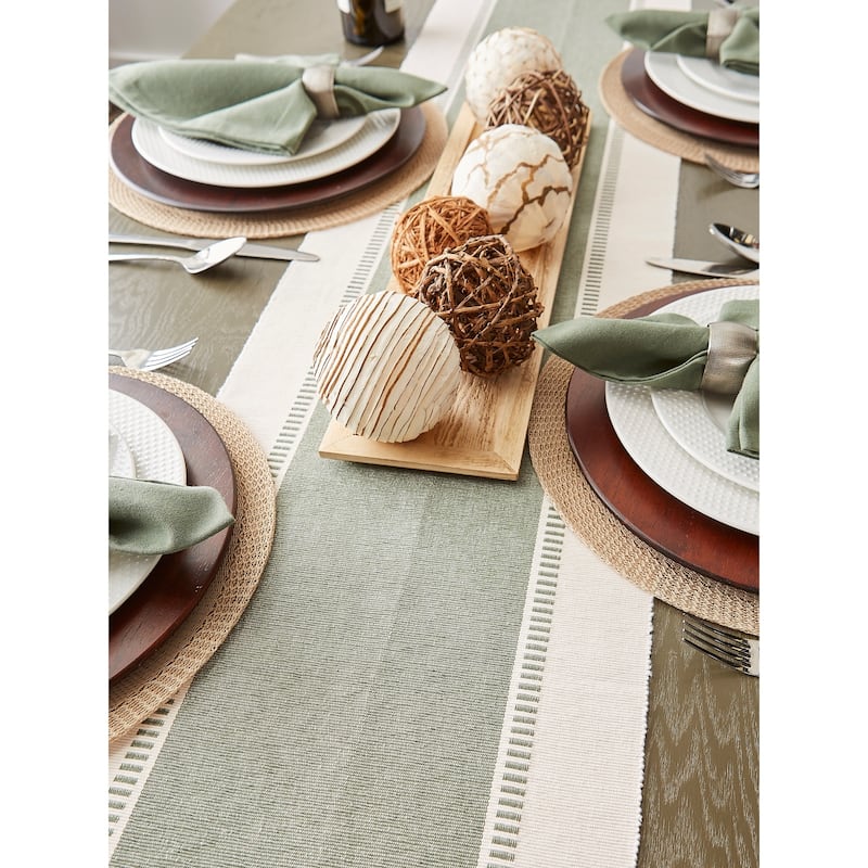 Porch & Den Cree Dobby Stripe Table Runner
