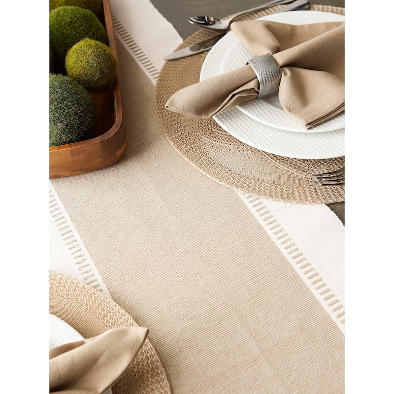Porch & Den Cree Dobby Stripe Table Runner
