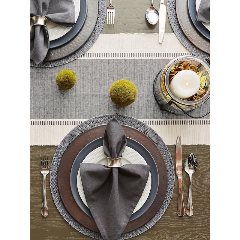 Porch & Den Cree Dobby Stripe Table Runner