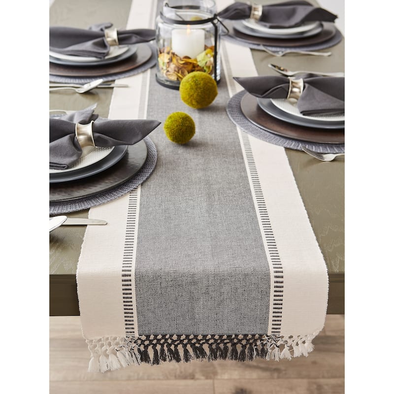 Porch & Den Cree Dobby Stripe Table Runner