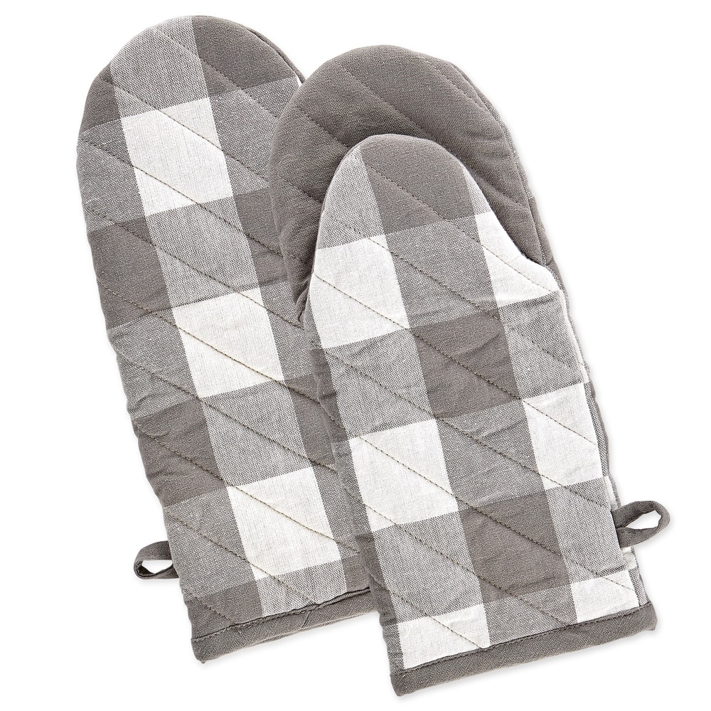 Bakery Heat Resistance Microwave Baking Oven Mitt Gloves Silver White -  14.6 x 5.9(L*W) - Bed Bath & Beyond - 17587884