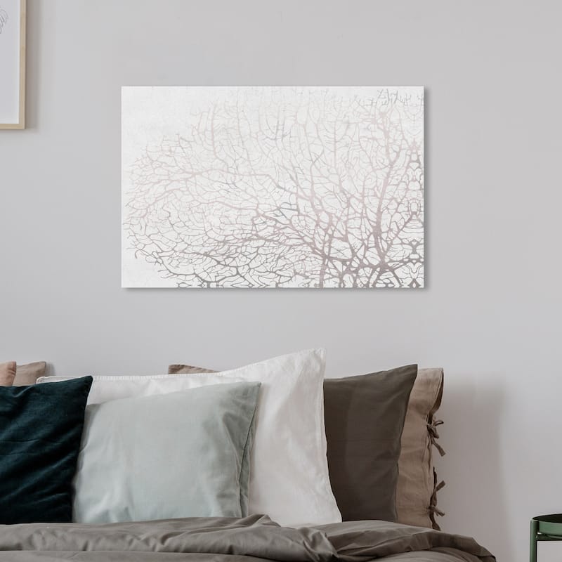 Wynwood Studio 'Seatree Concrete' Nautical and Coastal Wall Art Canvas Print - Gray, White