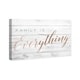 preview thumbnail 3 of 3, Wynwood Studio 'Family is Everything' Typography and Quotes Wall Art Canvas Print - Bronze, Gray