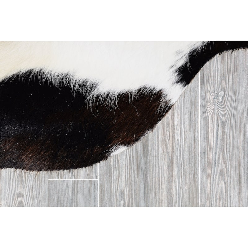 Real Cowhide Rug Salt&Pepper Tricolor - 6' x 7'