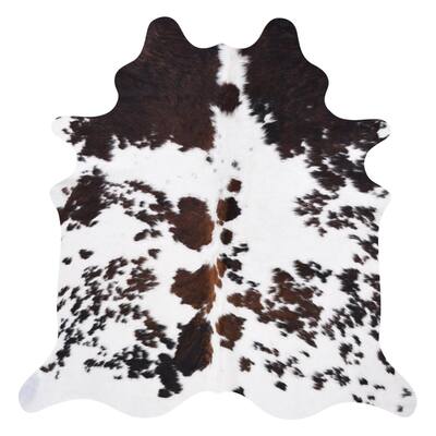 Real Cowhide Rug Salt&Pepper Tricolor - 6' x 7'